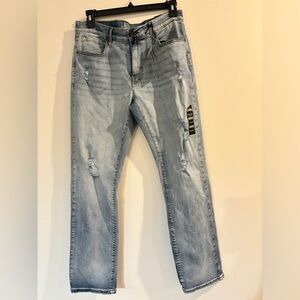 Men's Faded Blue Slim Jeans